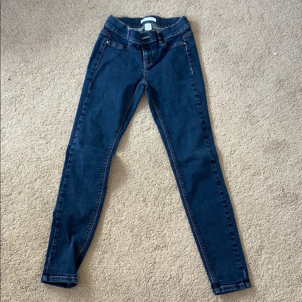 Medium wash blue express jeans